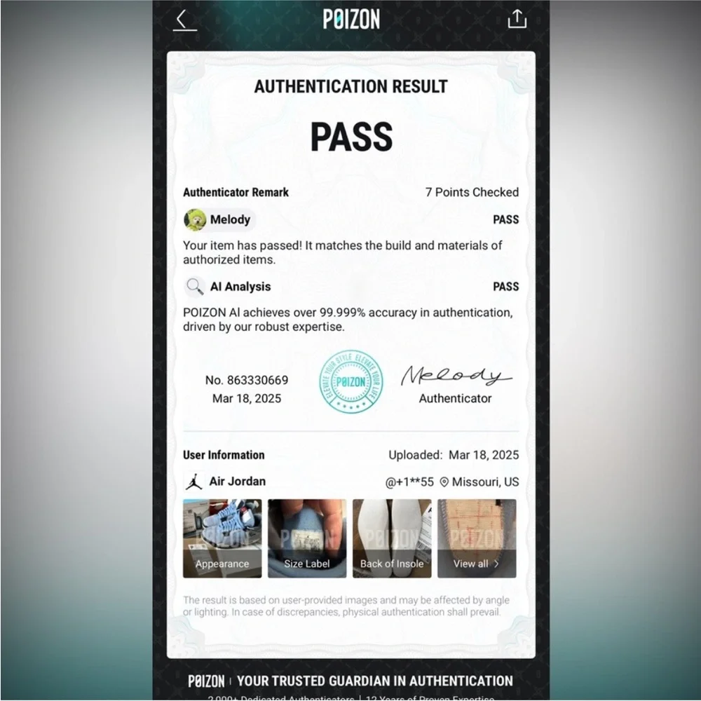 Air Jordan 4 retro SE ‘UNC’ size 8.5 men’s with box - Picture 7 of 7